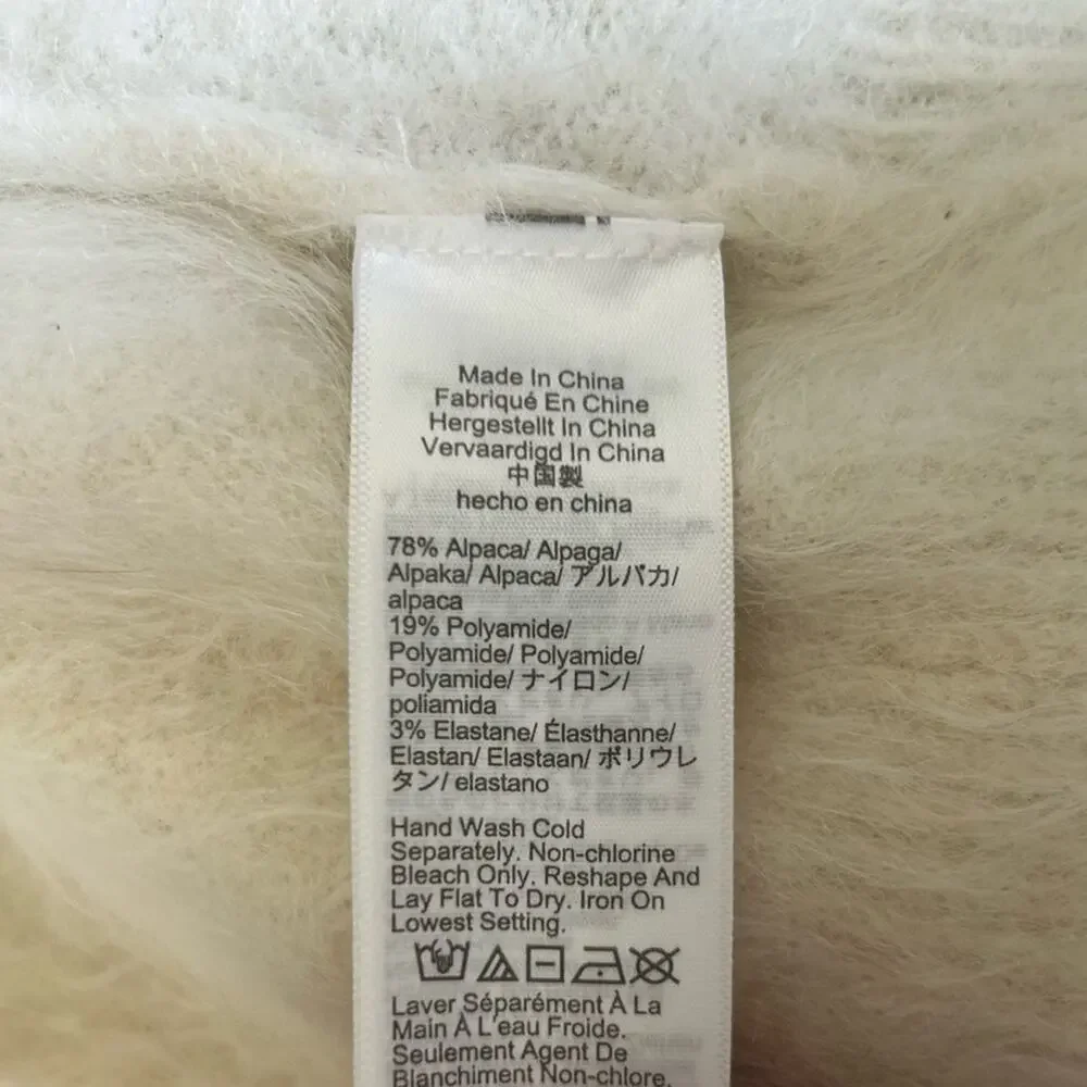 J.Crew Relaxed V‎ Neck Cardigan Sweater Alpaca Blend Size Small